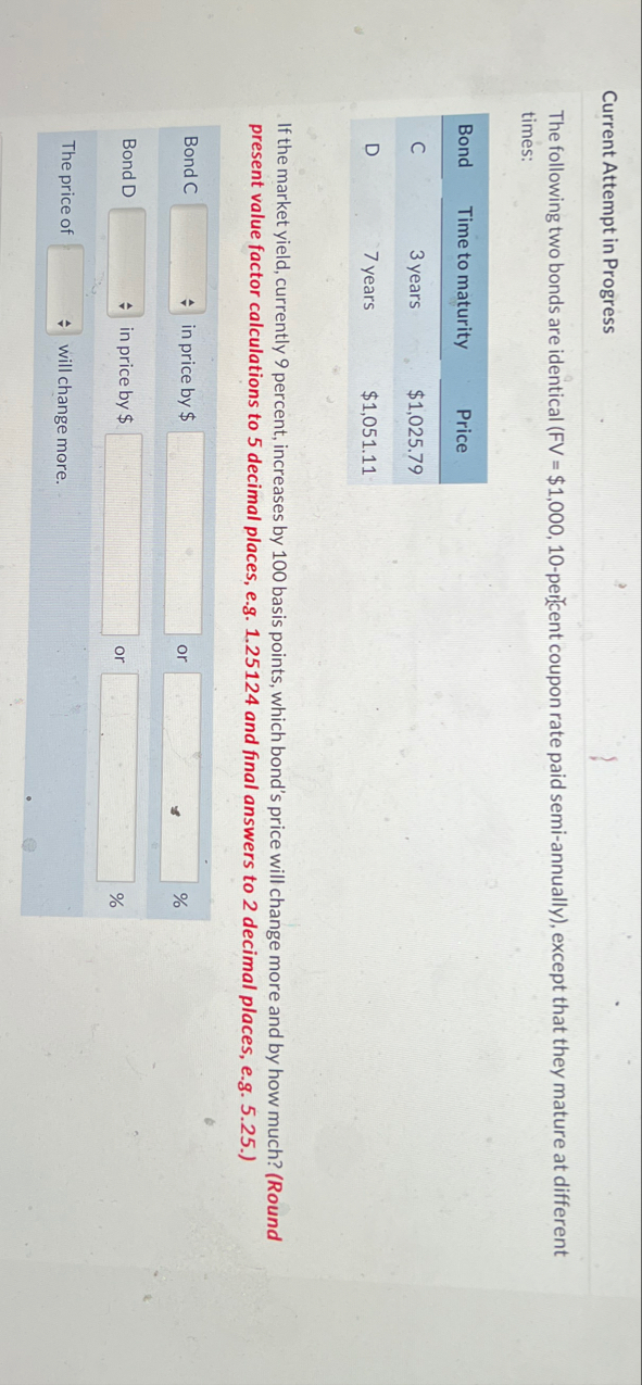 Current Attempt in Progress The following two