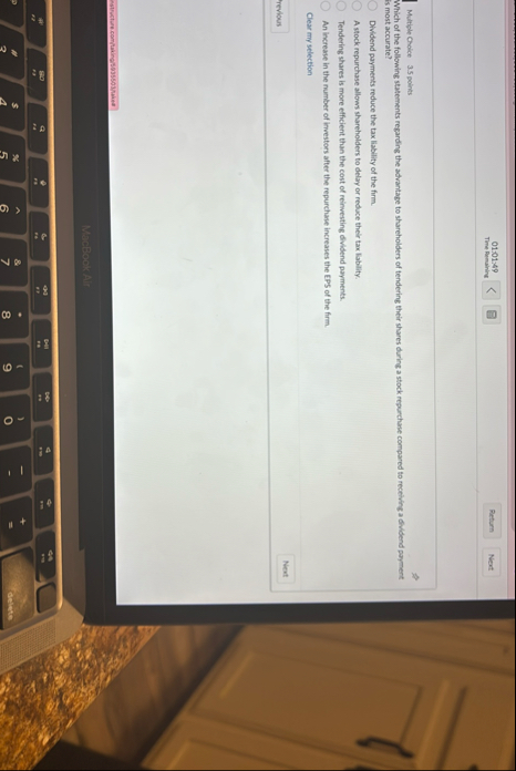 0 1 : 0 1 9 Time Remuining Next Multiple Choict 3