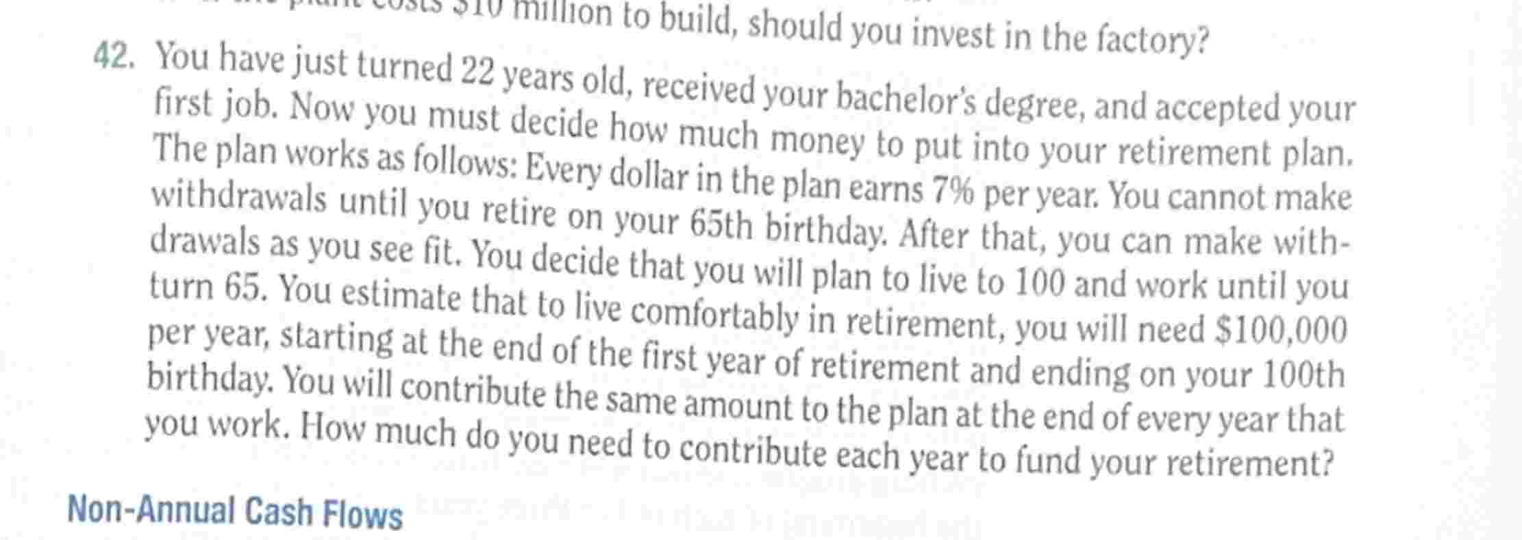 4 2 . You have just turned 2 2 years old,