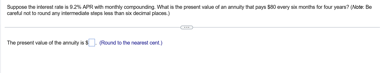 Suppose the interest rate is \ ( 9 . 2 \ % \ )