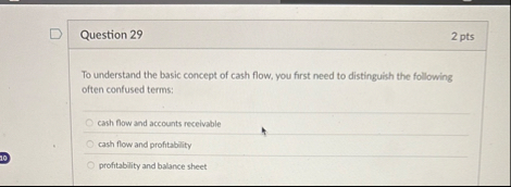 Question 2 9 2 pts To understand the basic