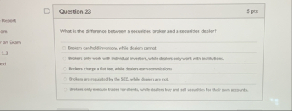 Question 2 3 5 pts Report em What is the