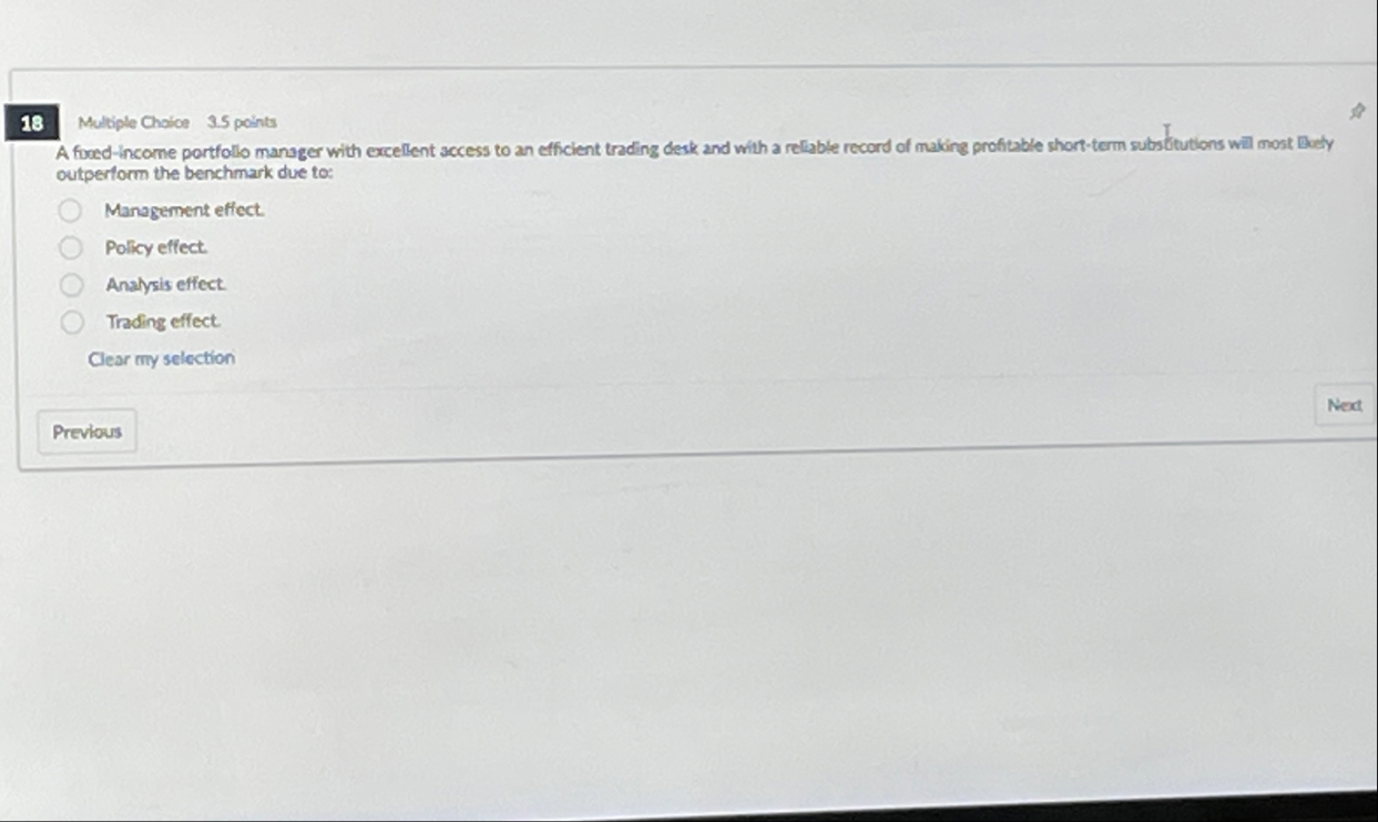 1 8 Multiple Choice 3 . 5 points A foed - income