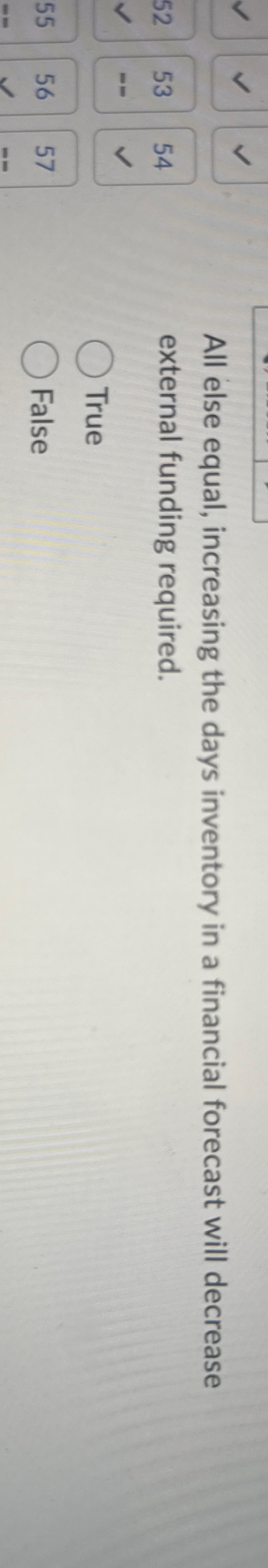 All else equal, increasing the days inventory in