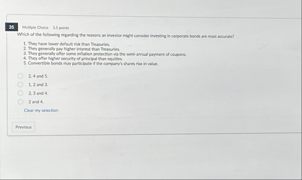 3 5 Multiple Choice 3 . 5 points Which of the