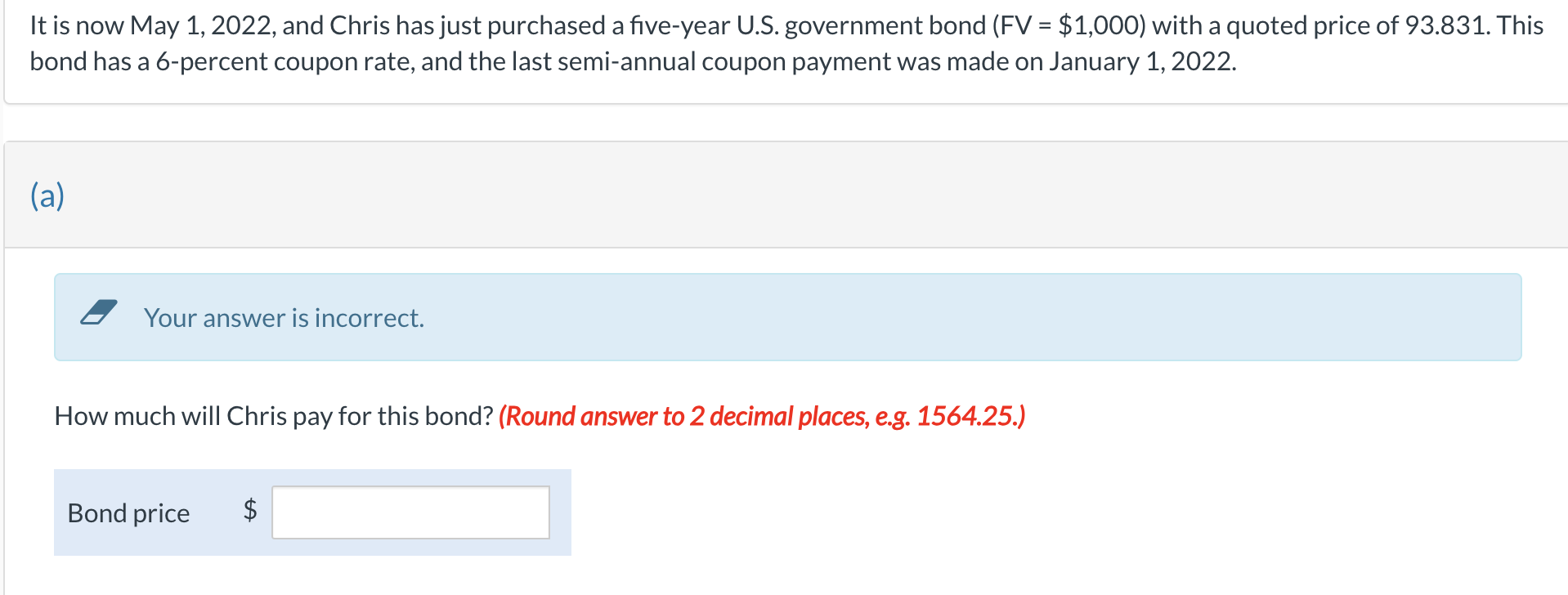 It is now May 1 , 2 0 2 2 , and Chris has just