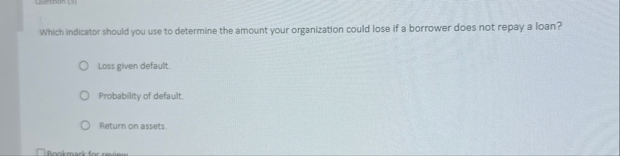 Which indicator should you use to determine the