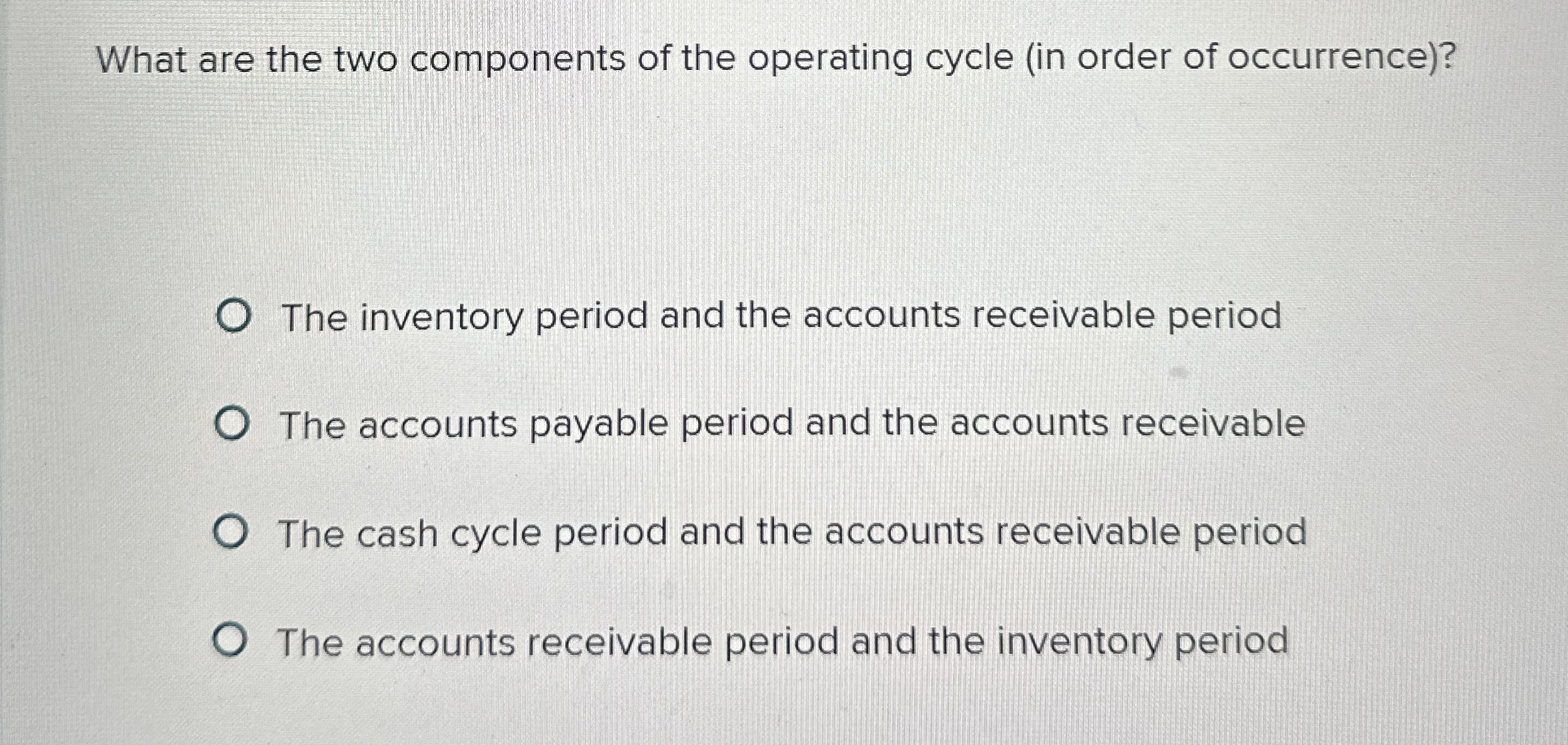 What are the two components of the operating