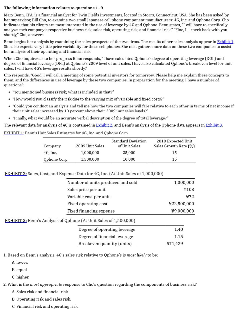 [ 1 ] . Based on Benn's analysis, 4 G ' s sales