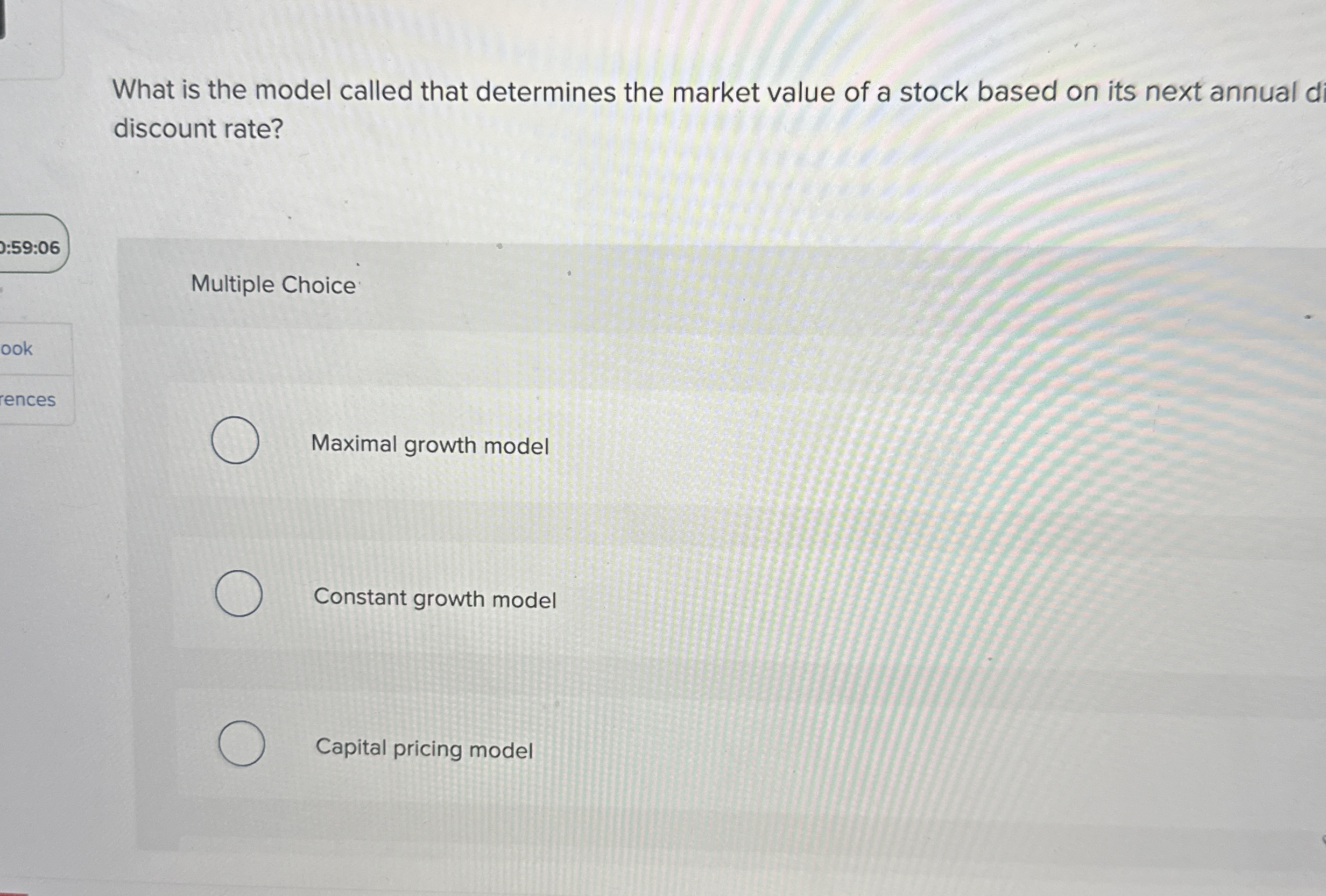 What is the model called that determines the