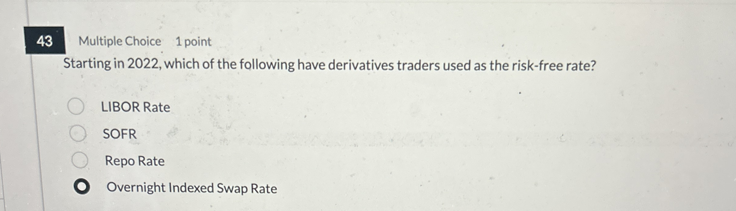 4 3 Multiple Choice 1 point Starting in 2 0 2 2 ,