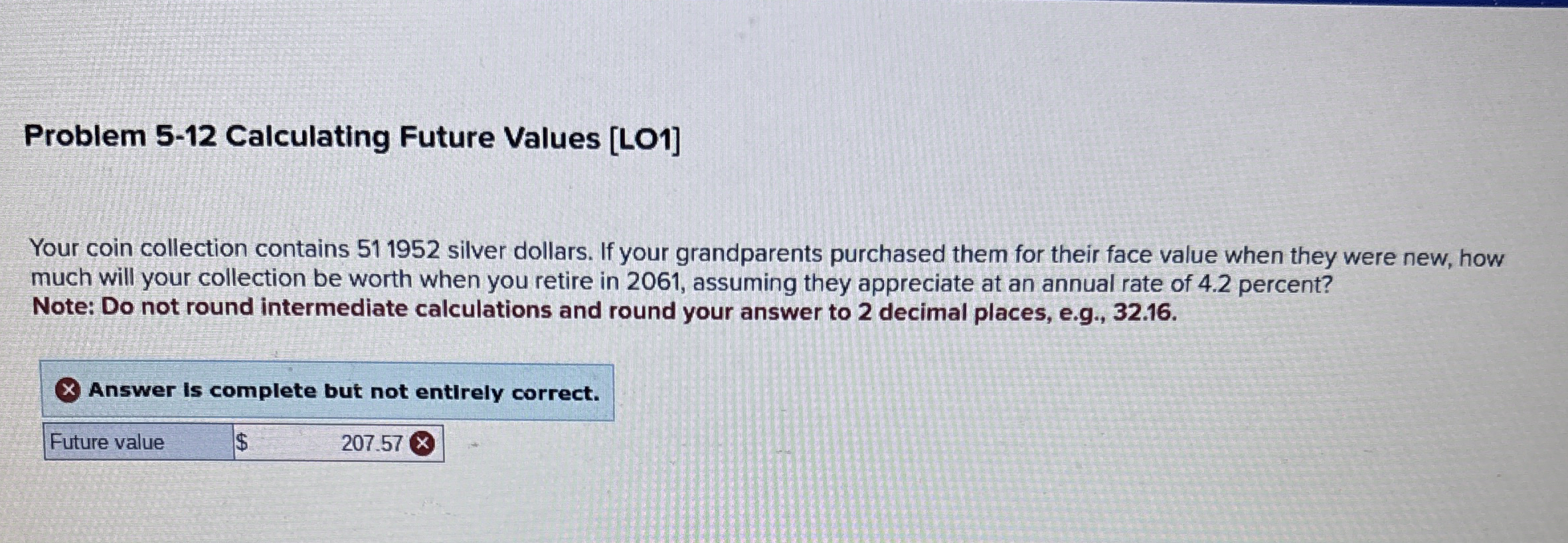 Problem 5 - 1 2 Calculating Future Values [ LO 1