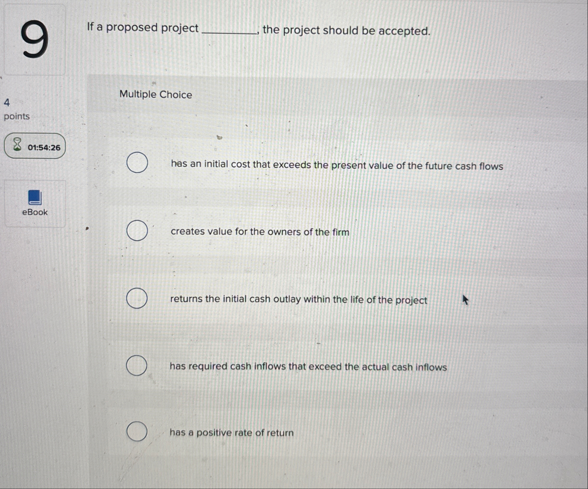 9 If a proposed project the project should be