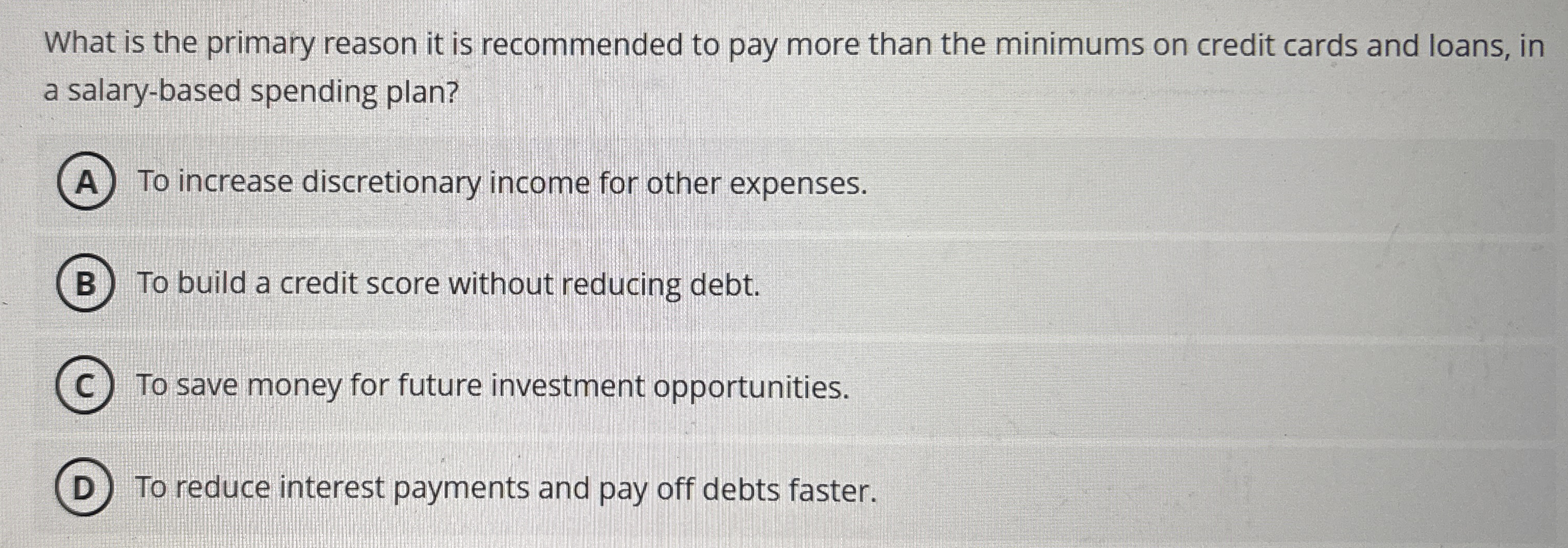 What is the primary reason it is recommended to