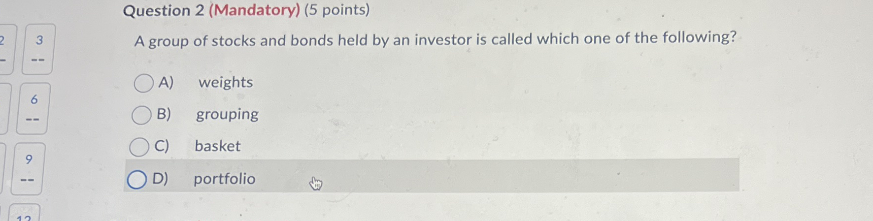 Question 2 ( Mandatory ) ( 5 points ) 3 A group