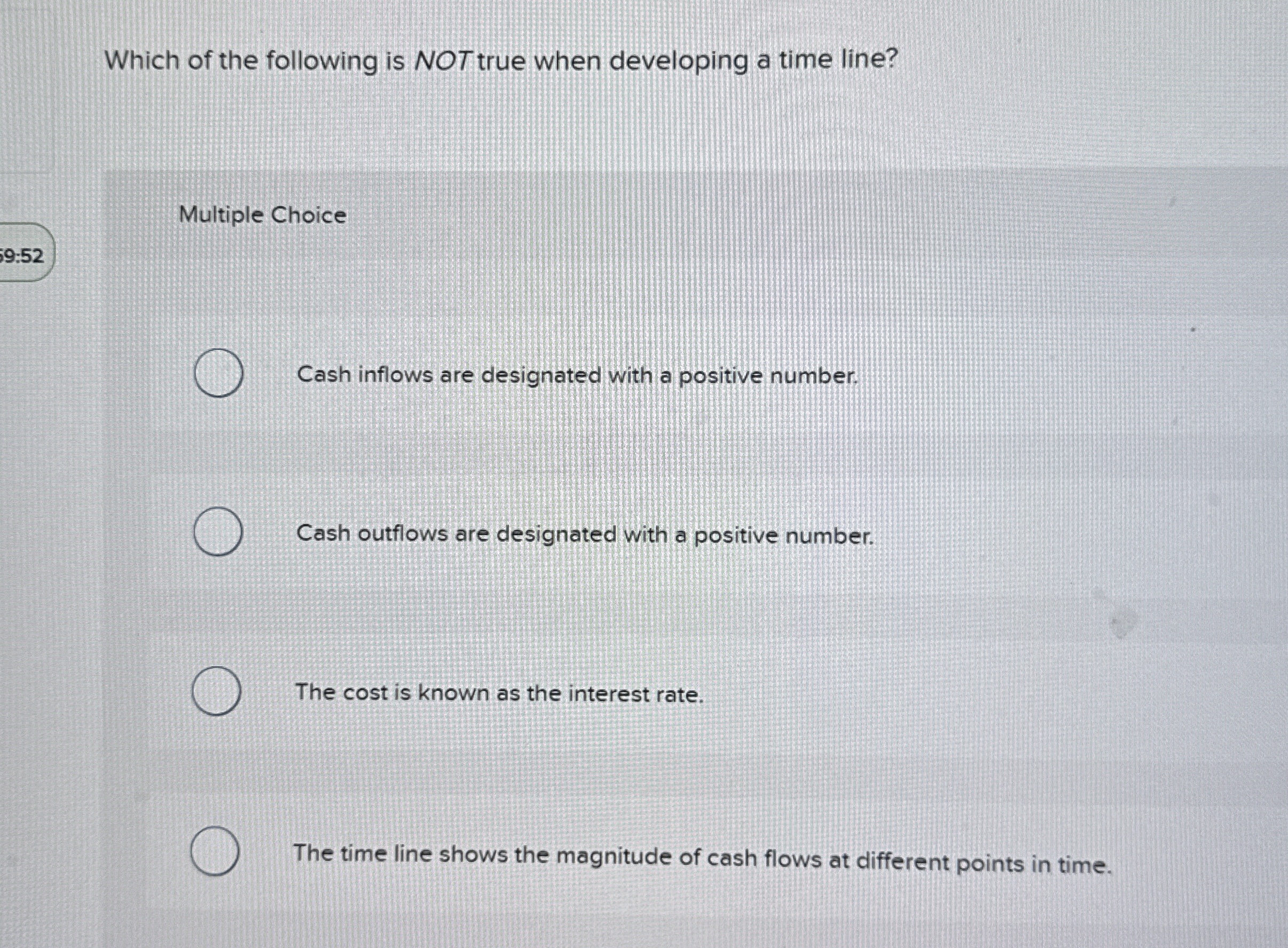 Which of the following is NOT true when