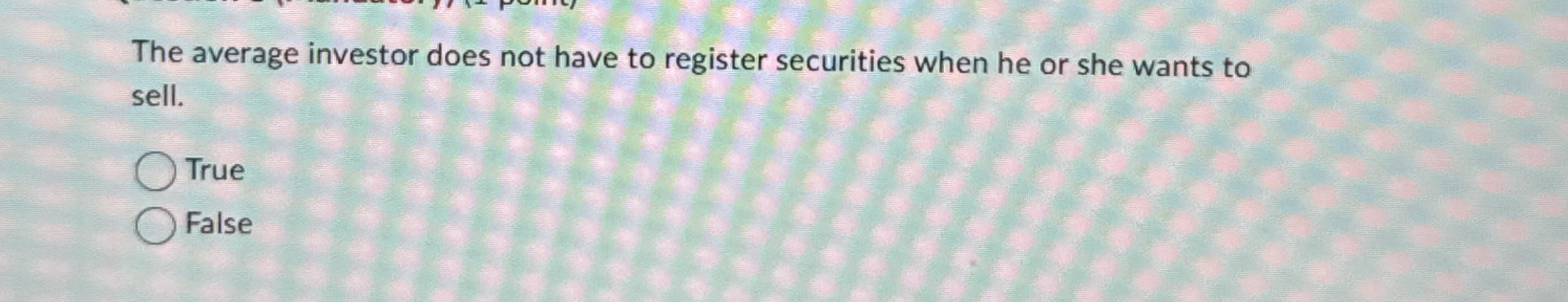 The average investor does not have to register