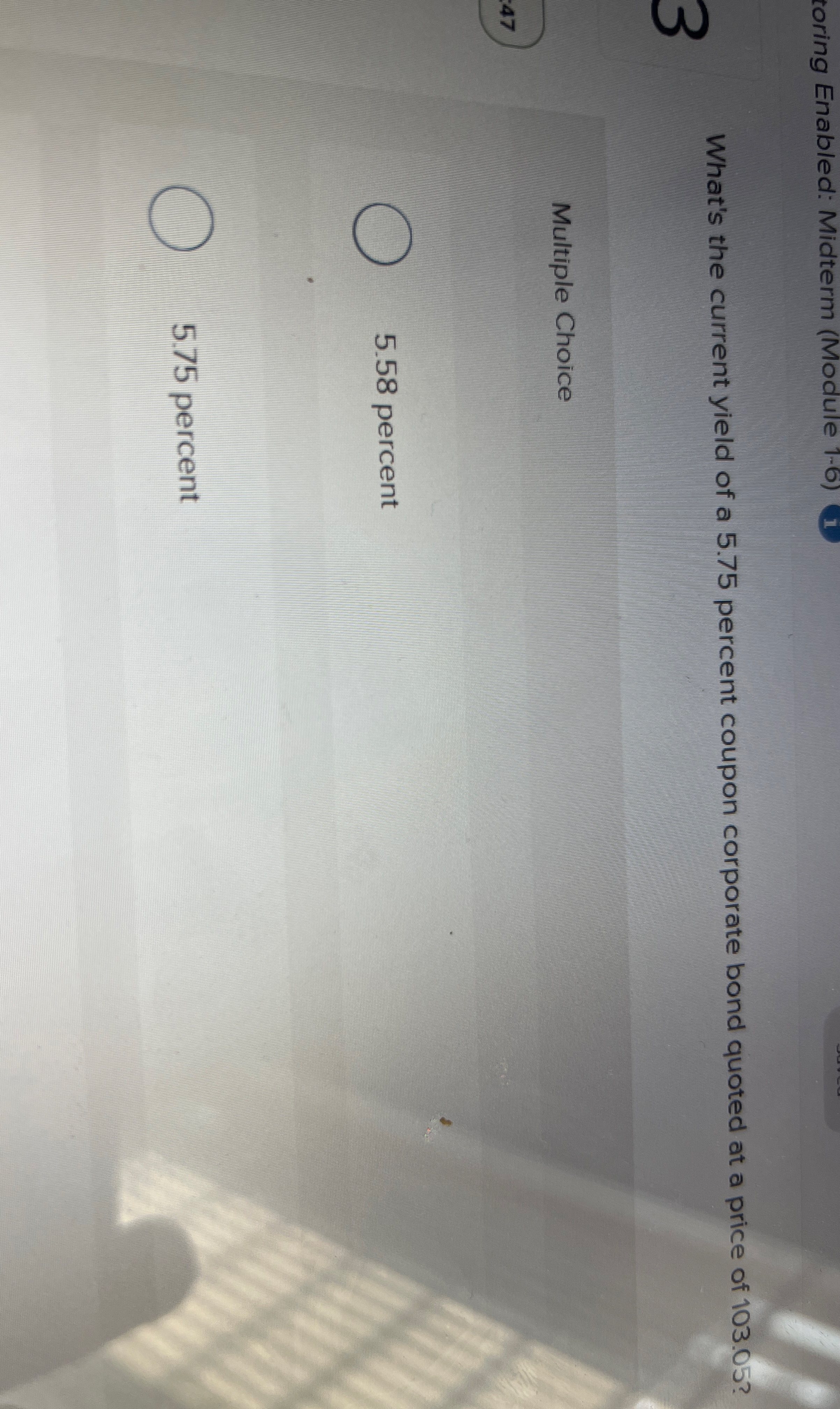 toring Enabled: Midterm ( Module 1 - 6 ) What's