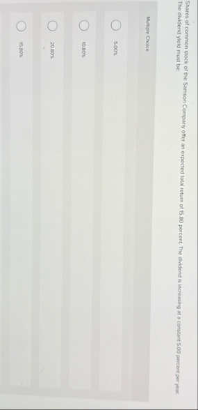Shares of common stock of the Samson Company