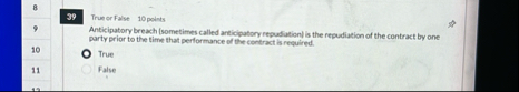 8 3 9 True or False 1 0 points Anticipatory