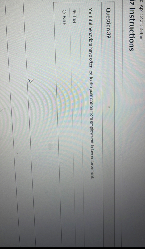 d: Apr 1 2 at 5 : 5 4 p m iz Instructions