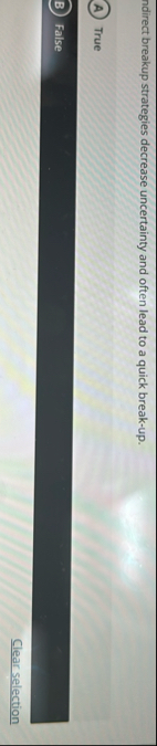 ndirect breakup strategies decrease uncertainty