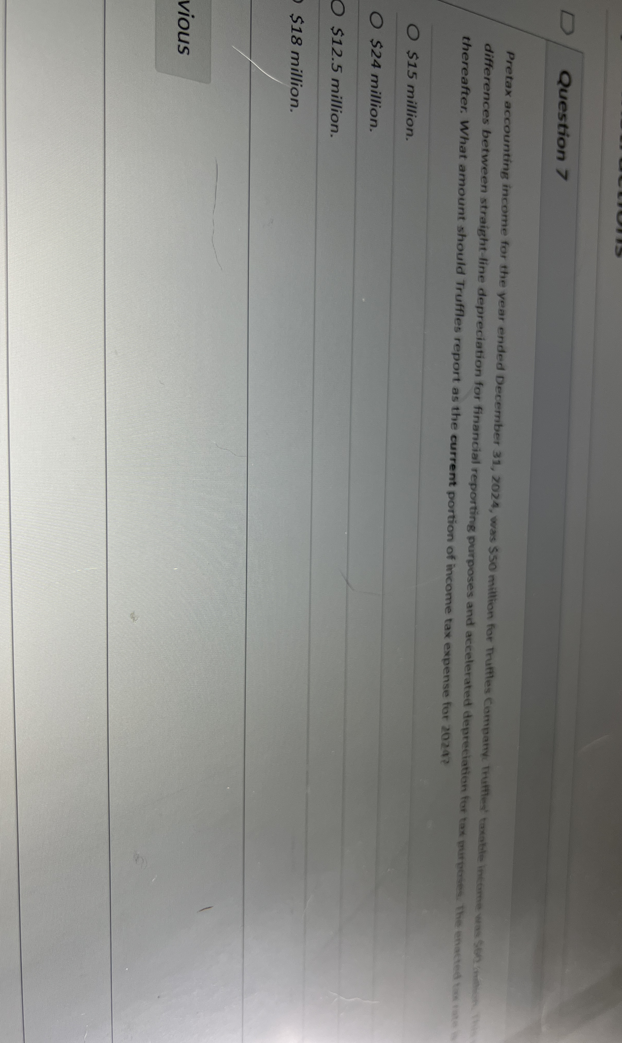 Question 7 differences between straight - line