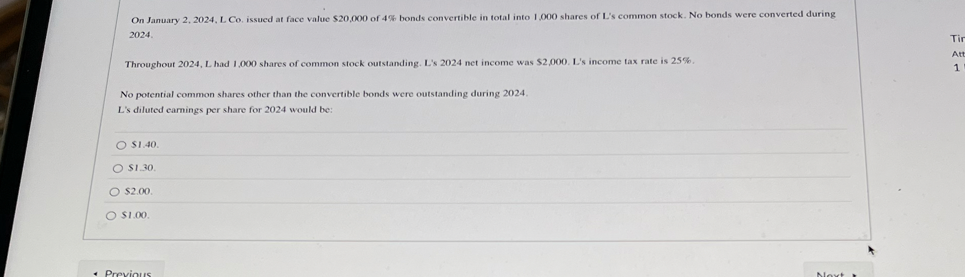 On January 2 . 2 0 2 4 . L Co . issued at face