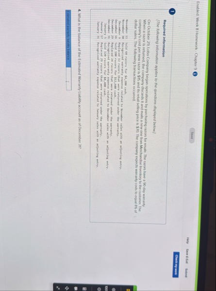 Enabled. Week 8 Homework. Chapter 9 ( i ) Help