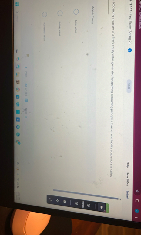 miverivariococown FIN 4 4 7 - Final Exam ( Spring