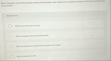Marfy companles record both purchase orders and