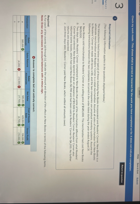 Help Save 5 Exit Submit Check my work mode : This