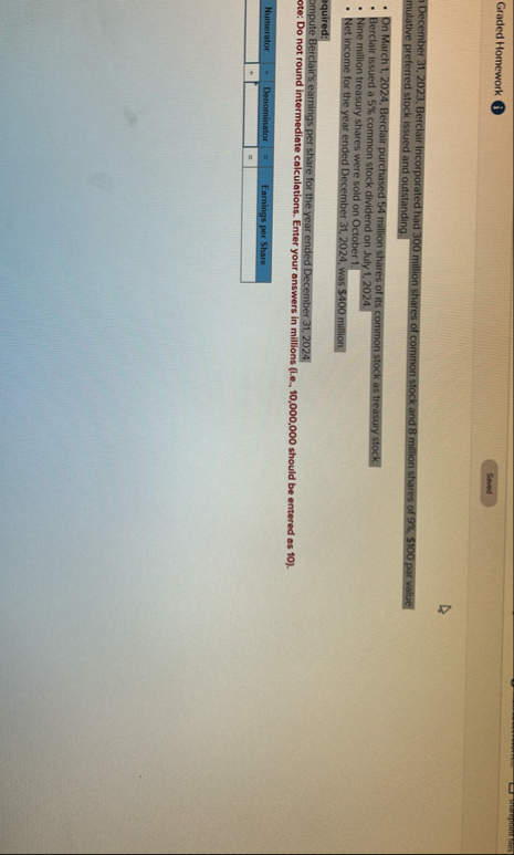 Graded Homework ( i ) December 3 1 , 2 0 2 3 ,