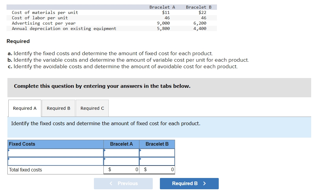 Complete table A , B , and C Exercise 1 3 - 3 A (