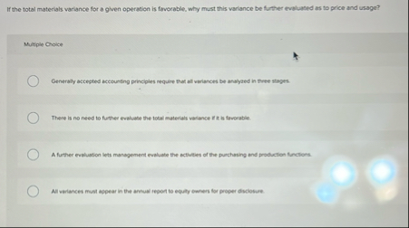 If the total materials variance for a given
