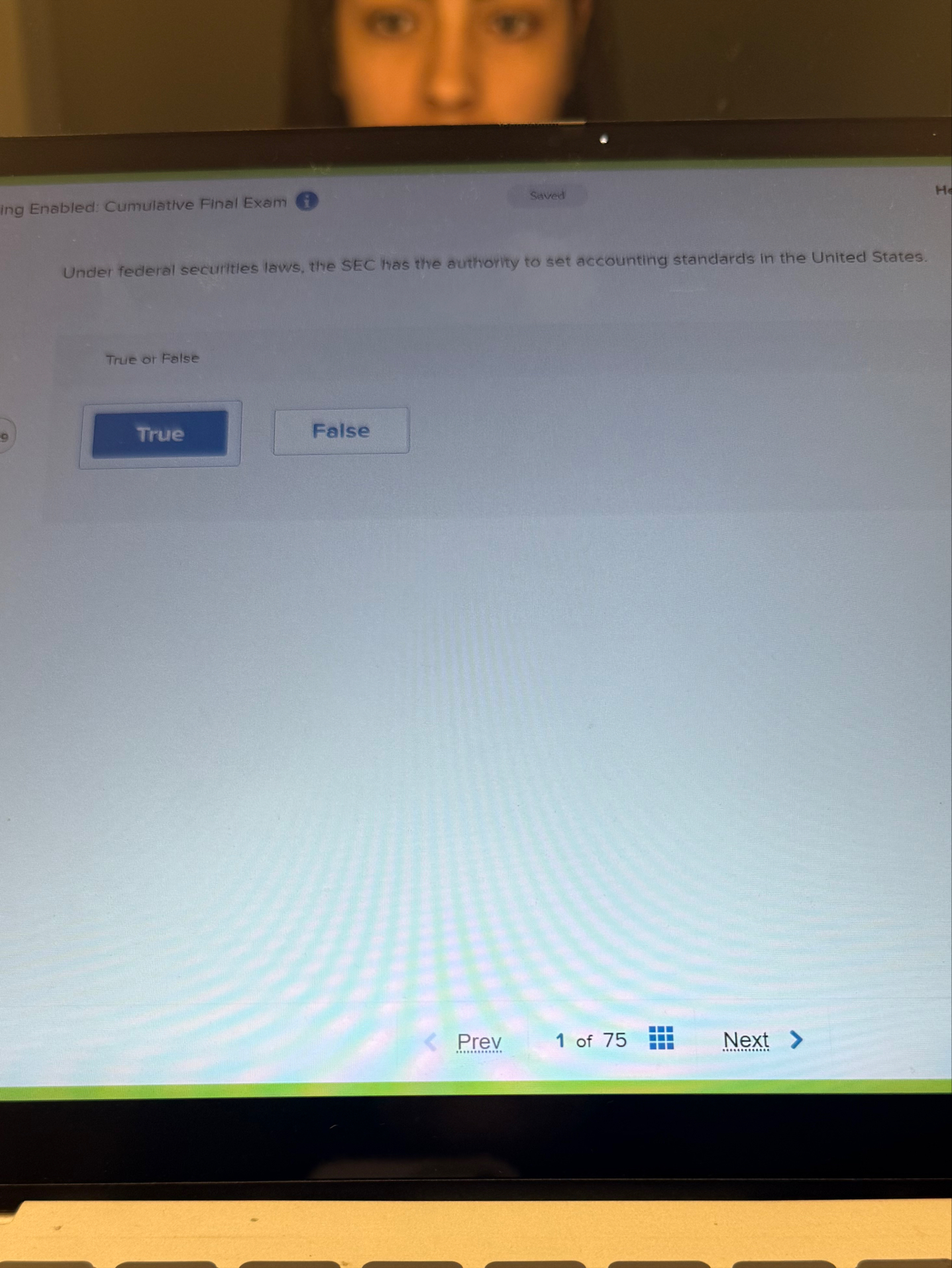 ing Enabled: Cumulative Final Exam ( i ) Sisved