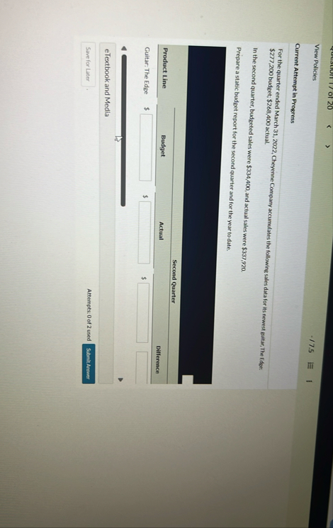 View Policies - 7 . 5 Current Attempt in Progress