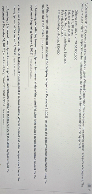 At December 3 1 , 2 0 2 5 , events and