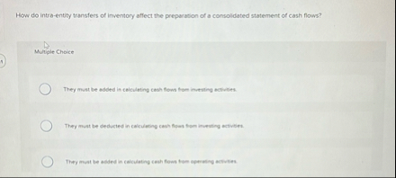 How do intra - entity transfers of inventory