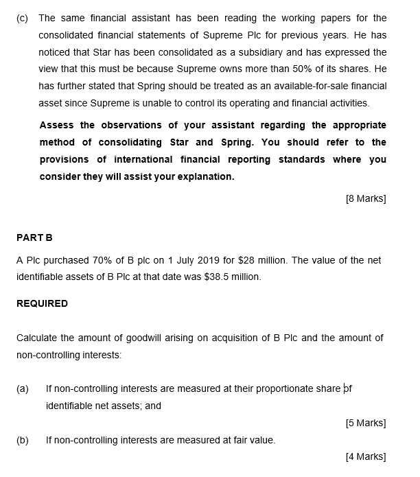 ( c ) The same financial assistant has been