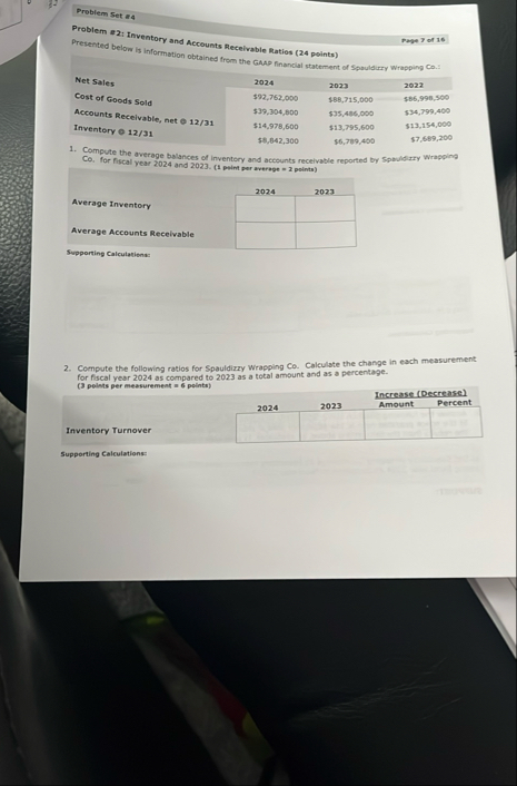 Problem Set ? 4 Problem e 2 : Inventory and