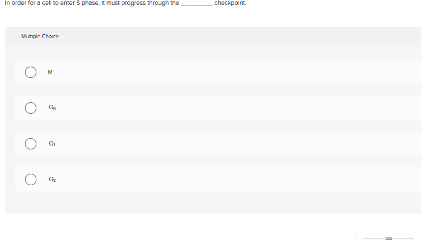 ANSWER In order for a cell to enter S phase, It