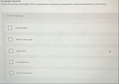 Knowledge Check 0 1 When a corporation issues