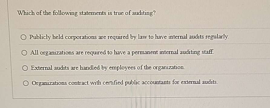 Which of the following statements is true of