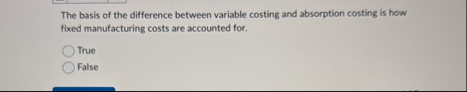 The basis of the difference between variable