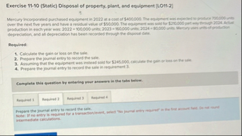 Exercise 1 1 - 1 0 ( Static ) Disposal of