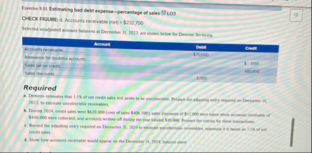 Evercive 8 1 1 Estimating bad debt expense -