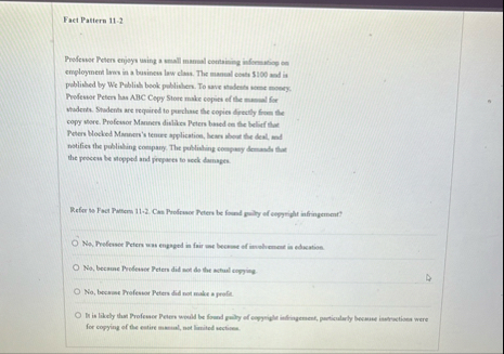 Faet Pattern 1 1 - 2 Prefeswor Peters enjeys