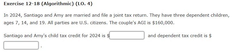 Exercise 1 2 - 1 8 ( Algorithmic ) ( LO . 4 ) In
