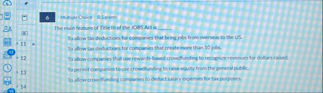 6 Multiple Cholice 0 . 5 points The main feature